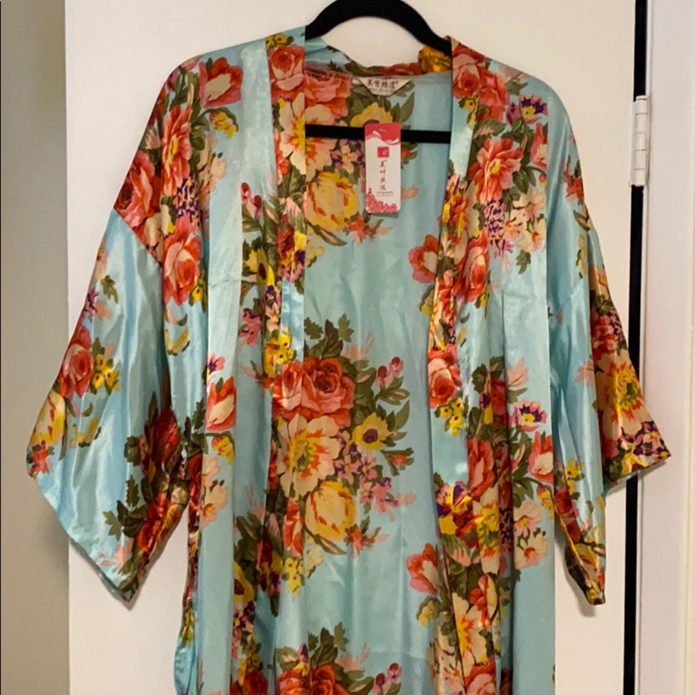 New Floral Bridal Robe
